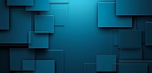 Dark blue squares in a clean geometric arrangement.