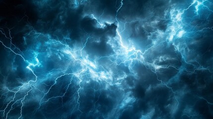Fototapeta na wymiar Abstract representation of a lightning storm background