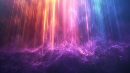 Aurora-like lights in an abstract, atmospheric design background