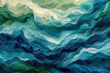 Obraz premium wave forms background