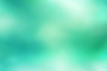Fototapeta premium Abstract gradient smooth Blurred Bokeh Aquamarine Green background image