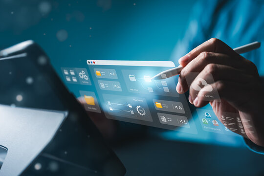 ERP, Enterprise resource planning, document Management System, DMS, digital asset content management. Document sharing, backup online organization files, and data software for efficient archiving.