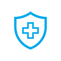 Shield with cross icon