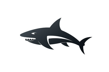 Obraz premium Shark Logo design template, creative symbol for your business. Generative Ai