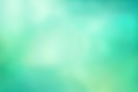 Abstract gradient smooth Blurred Bokeh Aquamarine Green background image