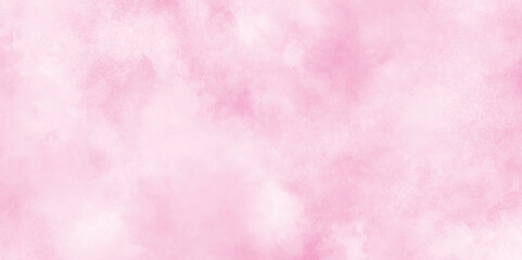 Fantasy pastel color pink watercolor clouds texture, abstract fringe and bleed paint drips and drops pink watercolor background texture, pink watercolor background hand-drawn with cloudy strokes.