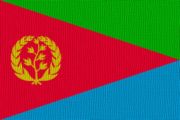 National flag  of Eritrea. Background  with flag  of Eritrea