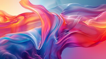 Obraz premium Fondos abstracto con ondas degradado en distintas tonalidades. Generado por IA.