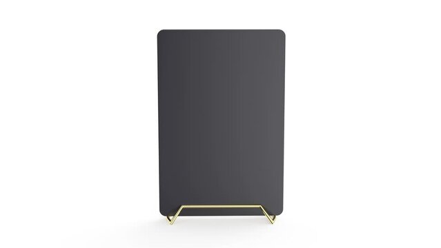 Blank menu for restaurant, bar or cafe on white background