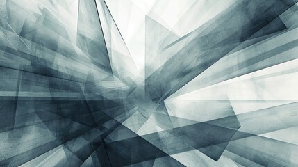 Fondo abstracto degradado en blanco y negro con formas geométricas. Concepto de recurso gráfico ideal para web. Generado por IA. - obrazy, fototapety, plakaty