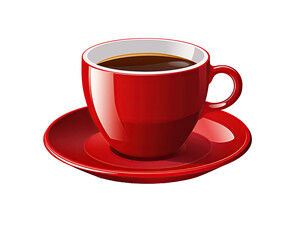 cup of coffe transparent  best for digital editing creations. generative AI