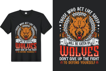 Wolf T-shirt Design, Unique wolf shirt designs, Wildlife-inspired wolf shirts, Wolf shirt.