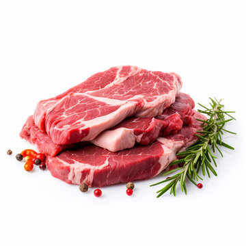 bistec isolated on a white background