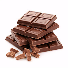 chocolate isolated on a white background