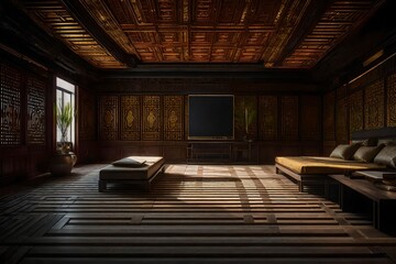 Asian room background