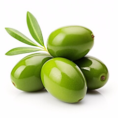 olives isolated on a white background