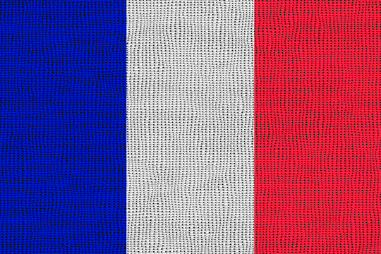 National flag of Clipperton island. Background  with flag of Clipperton island.