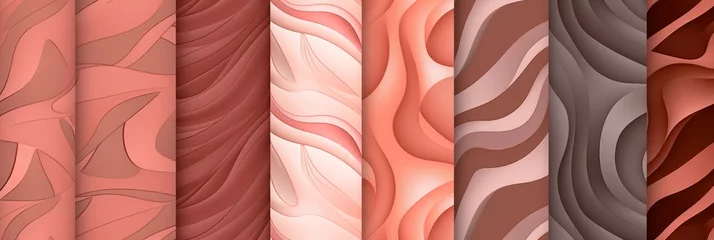 Fotobehang Salmon tiles, seamless pattern, SNES style © GalleryGlider