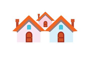 Home design and line art vector illustration 
