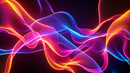 abstract futuristic neon color wave background, modern colorful curve lines wallpaper