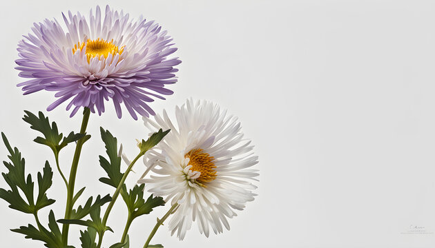 The symbolism of the aster flowers