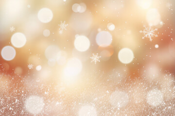 Winter background of snow with free space Generative AI