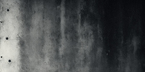 Texture of black grunge background. Black and grey texture concrete stone grunge wall wide background.