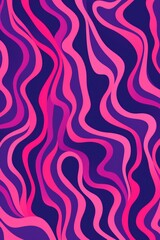 Squigly lines and pattern busy sleek background using magenta pastel tones 