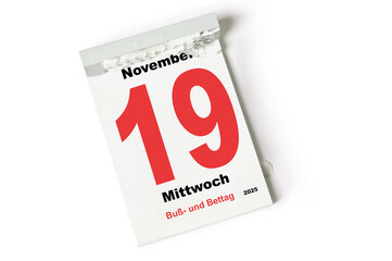 19 .  November 2025 Bu&szlig;- und Bettag