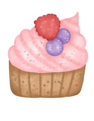 Cupcake Flat Design Dessert 