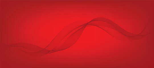 Abstract red modern wave background