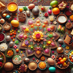 Obraz na płótnie Canvas Happy Nowruz design, Happy Nowruz Background, Generative AI