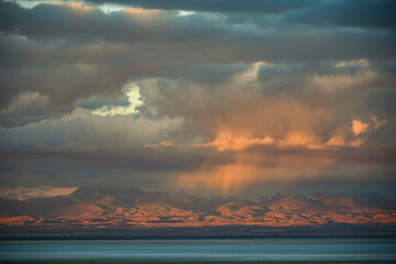 sunset in the clouds