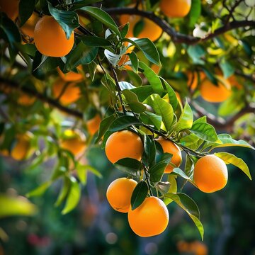 A Close-up Photography of Fruits Hanging in a Tree