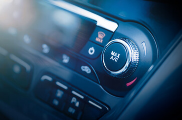 Air condition button in modern car