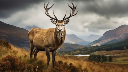 deer in the mountains