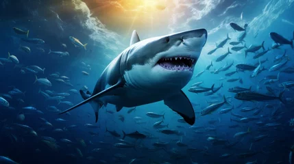 Poster shark in the sea © Hussam