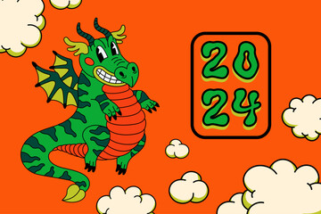 Chinese dragon, 2024 year lunar symbol