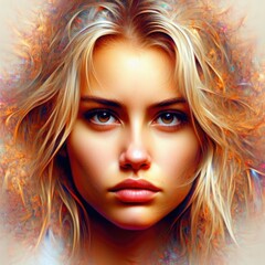 Obraz premium portrait of a woman with make up