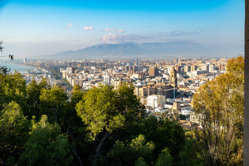 Fototapeta premium Castillo de Gibralfaro Malaga Spain