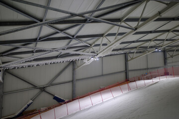 Inside the ski hall in Wittenburg in Mecklenburg-Western Pomerania