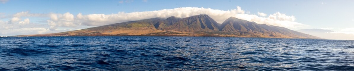 panorama of maui hawaii island
