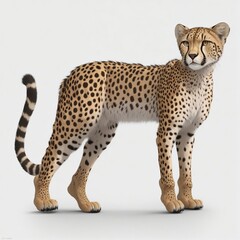 Cheetah illustration on a white background