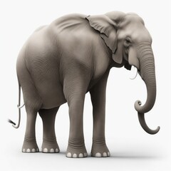 Elephant illustration on a white background