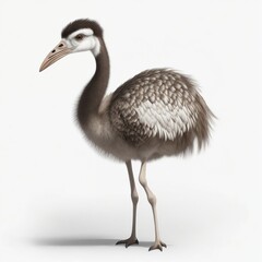Obraz premium Ostrich illustration on a white background.