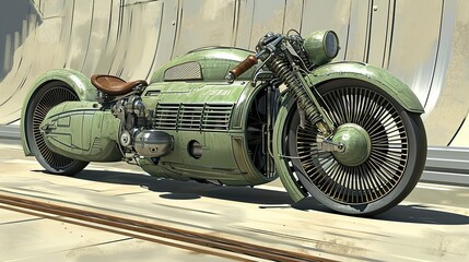 Obraz premium A striking fusion of metal and circuitry, projecting a powerful presence that captures the essence of cyberpunk aesthetics.