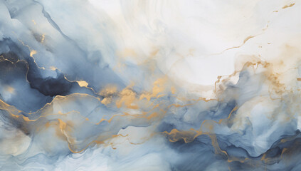 watercolor blues and golds background, in the style of oil paintings, gray and beige, swirling colors, large canvas paintings, stormy seascapes, abstraction-création, light sky-blue and black