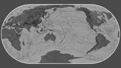 Conway Reef plate - global map. Eckert III. Bilevel