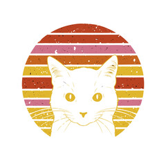 Cat T-shirt design