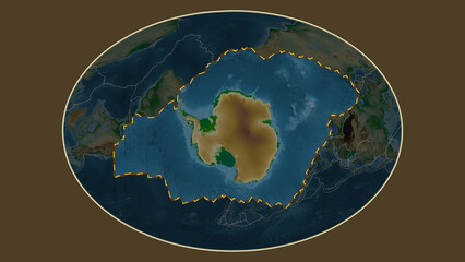 Antarctica plate extracted. Fahey. Physical © zelwanka